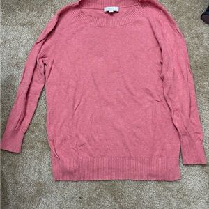 Loft Women's salmon pink Sweater